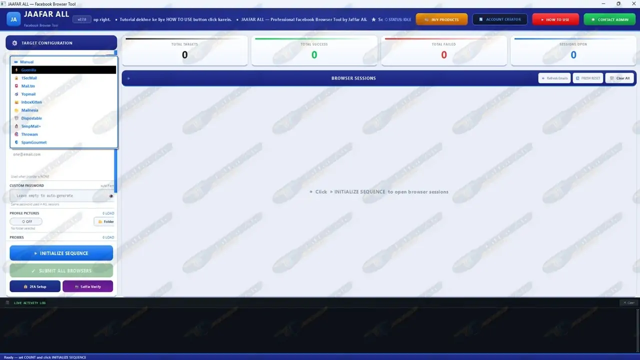 Facebook Auto Account Create Software