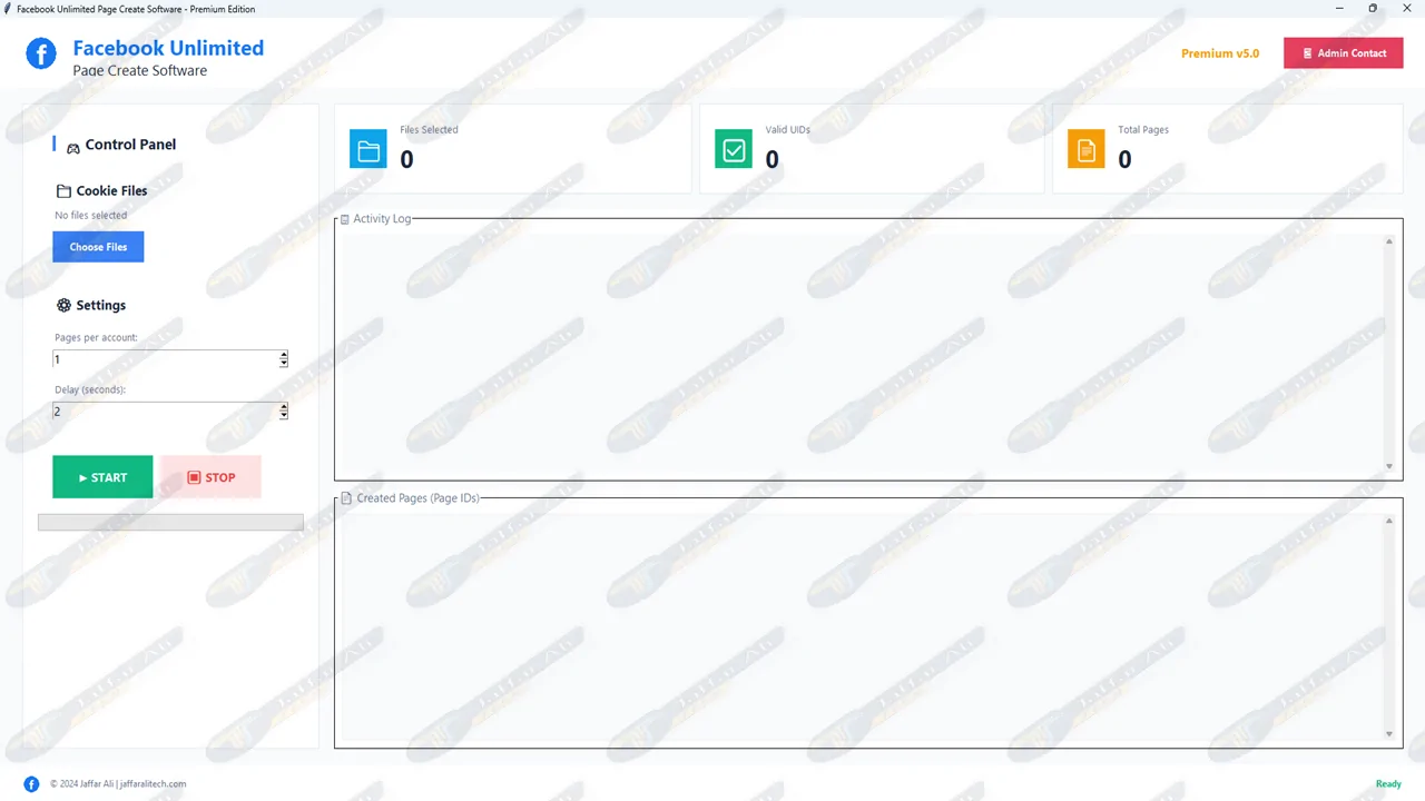 Facebook Unlimited Page Create Software - Premium v5.0
