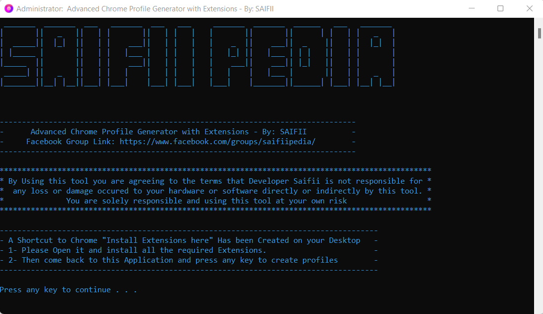 Chrome Profile Generator software Free Downlohad